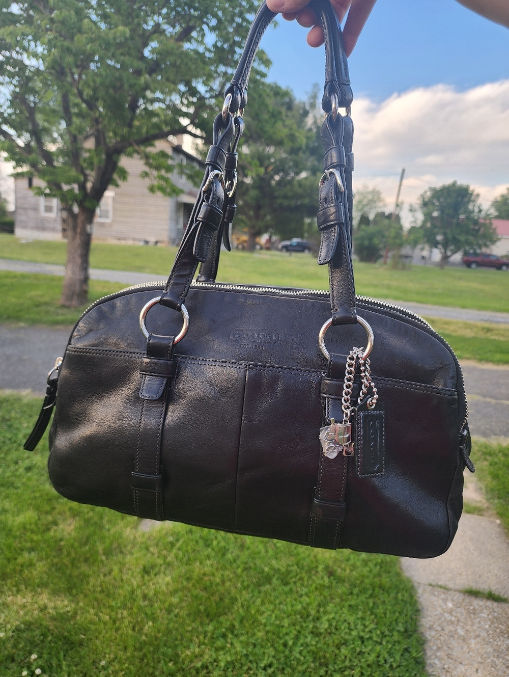 Coach Bonnie Cashin Soho Shoulder Bag, Black Leather, EUC, 2008, 12696 - Picture 2 of 16